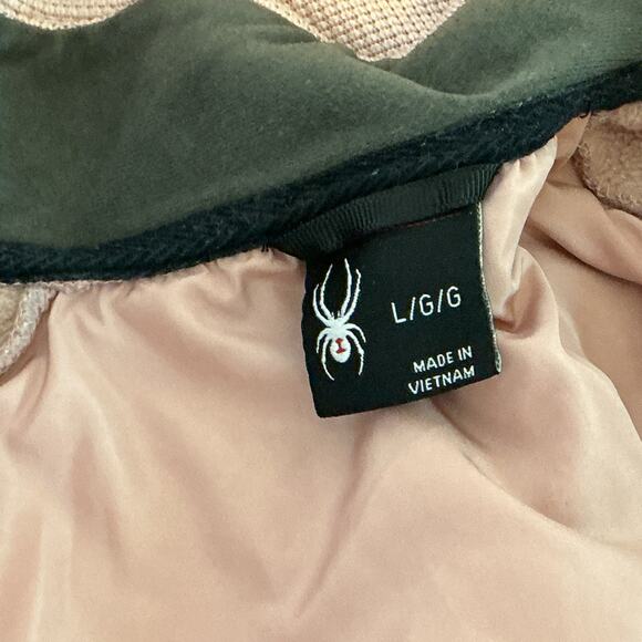 SPYDER Nova Full Zip Hybrid Track Jacket Outdoor Quilted Fleece Coat Pink Large - Picture 12 of 16